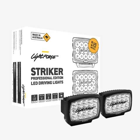 LIGHTFORCE STRIKER PROFESSIONAL EDITION LED DRIVING LIGHT - TWIN PACK